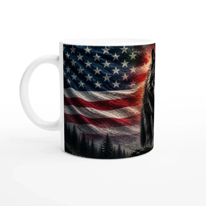 Schwarzwald Wolf – United Flags Tasse mit Flaggenmotiv, Kaffeebecher, Geschenkidee