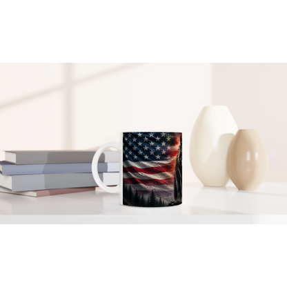 Schwarzwald Wolf United Flags Tasse mit Flaggenmotiv, ideal für Kaffee, Tee oder Geschenk